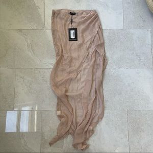 Skirt Coverup | Rose gold, metallic | Size S